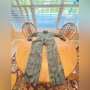 Proper Unisex Men’s S Army Green Flight Suit Flyers Coveralls Jumpsuit